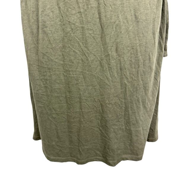 Easywear by Chicos Sage Green Blouson Cotton Blend Dolman Sleeve Dress sz 1 / M - Picture 7 of 16